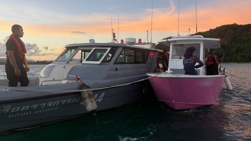 Phuket marine police seize Starlink, bust illegal Chinese fishing tour