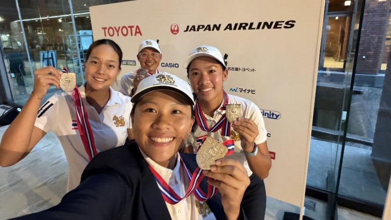 Thai girls claim silver at Junior Golf World Cup