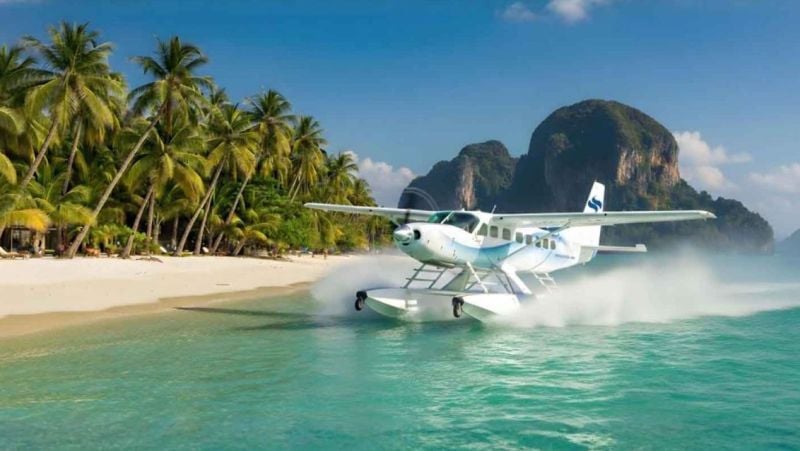 Seaplane takeoff grounded by regulations