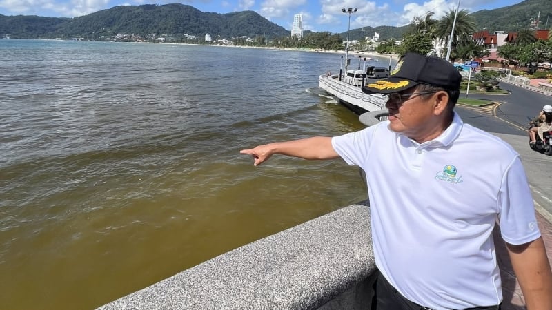 Officials promise to tackle Patong brown seawater – again