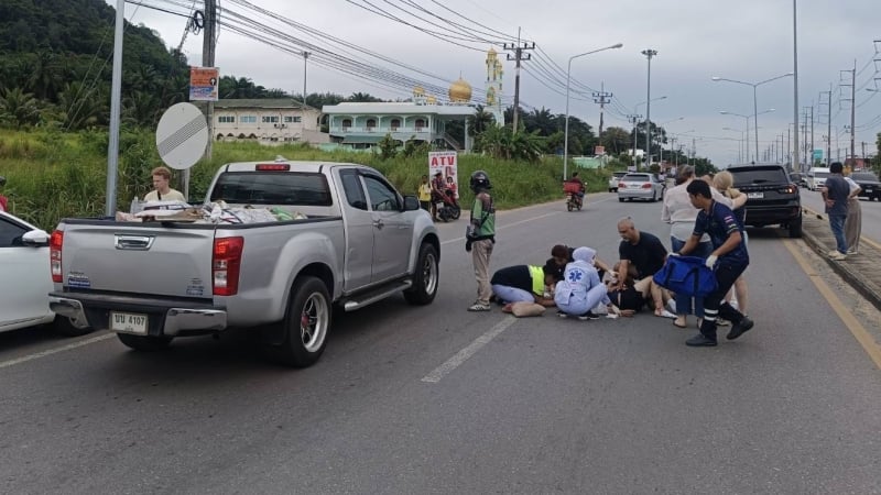 Russian man killed crossing road to Pa Khlok