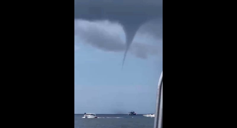 Waterspout spotted off Phuket's Koh Racha Yai